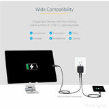 Chargeur mural USB de voyage StarTech.com - 2 ports - Noir - Adaptateur de voyage universel - Adaptateur secteur international - Chargeur USB