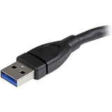 Câble adaptateur d'extension USB 3.0 (5 Gbit/s) StarTech.com de 15 cm (6 po) noir, type A vers type A (M/F)
