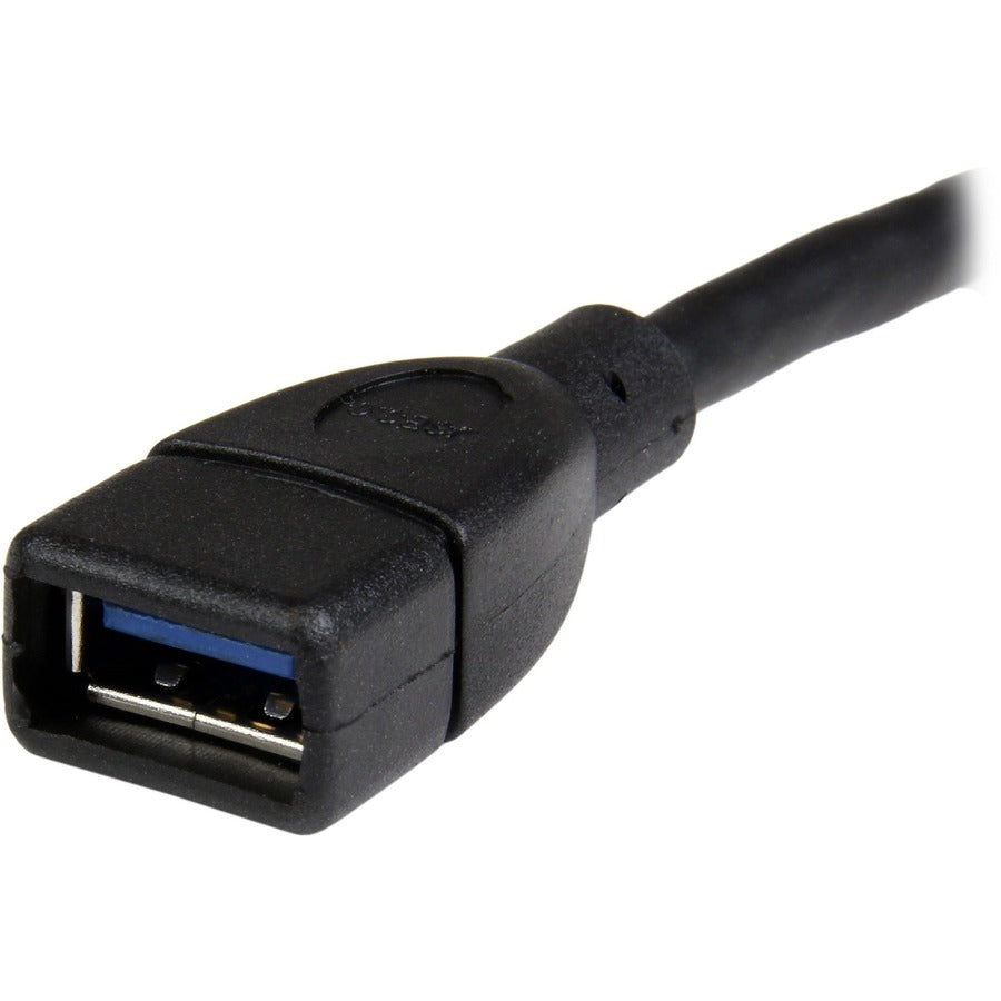 Câble adaptateur d'extension USB 3.0 (5 Gbit/s) StarTech.com de 15 cm (6 po) noir, type A vers type A (M/F)