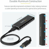 StarTech.com M.2 SSD Enclosure for M.2 SATA SSDs - USB 3.0 (5Gbps) with UASP - External M.2 SSD Enclosure - Aluminum