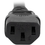 Rallonge robuste StarTech.com de 1 m (3 pi), câble d'alimentation noir IEC C13 vers IEC C20, 15 A, 125 V, 14 AWG, gros calibre