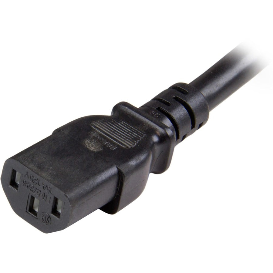 Rallonge robuste StarTech.com de 1 m (3 pi), câble d'alimentation noir IEC C13 vers IEC C20, 15 A, 125 V, 14 AWG, gros calibre