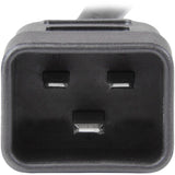 Rallonge robuste StarTech.com de 1 m (3 pi), câble d'alimentation noir IEC C13 vers IEC C20, 15 A, 125 V, 14 AWG, gros calibre