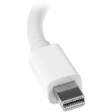 Adaptateur audio/vidéo de voyage StarTech.com - Convertisseur Mini DisplayPort vers HDMI ou VGA 2 en 1 - Blanc