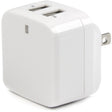 Star Tech.com Travel USB Wall Charger - 2 Port - White - Universal Travel Adapter - International Power Adapter - USB Charger