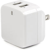 Star Tech.com Travel USB Wall Charger - 2 Port - White - Universal Travel Adapter - International Power Adapter - USB Charger