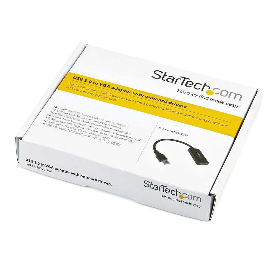 Adaptateur vidéo StarTech.com USB 3.0 vers VGA avec installation de pilotes intégrée - 1920 x 1200