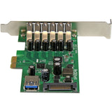 Carte PCI Express USB 3.0 StarTech.com 7 ports - 5 Gbit/s - Design standard et discret