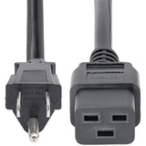 StarTech.com 10ft (3m) Heavy Duty Power Cord, NEMA 5-15P to C19, 15A 125V, 14AWG, Computer Power Cord, Heavy Gauge Power Cable
