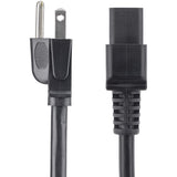 StarTech.com 3ft (1m) Heavy Duty Power Cord, NEMA 5-15P to C19, 15A 125V, 14AWG, Computer Power Cord, Heavy Gauge Power Cable