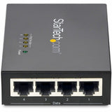 Star Tech.com 4 Port Gigabit Midspan - PoE+ Injector - 802.3at and 802.3af