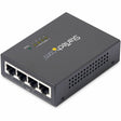 Star Tech.com 4 Port Gigabit Midspan - PoE+ Injector - 802.3at and 802.3af