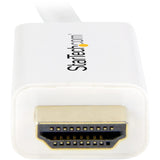 Câble convertisseur Mini DisplayPort vers HDMI StarTech.com - 1 m - 4K - Blanc