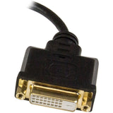 Adaptateur Micro HDMI vers DVI StarTech.com, convertisseur Micro HDMI vers DVI, appareil Micro HDMI Type-D vers écran/écran DVI-D, câble 20 cm