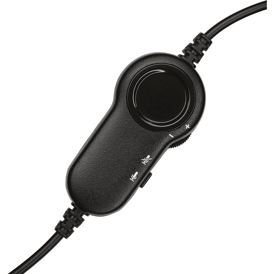 Logitech H151 Stereo Headset with Rotating Boom Mic (Black) - Stereo - 3.5MM AUDIO JACK CONNECTION - Wired - In-Line Control - 22 Ohm - 20 Hz - 20 kHz - Over-the-head - 5.9 ft Cable - Black

