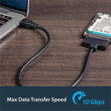 Câble adaptateur USB 3.1 (10 Gbit/s) StarTech.com pour disques SSD/HDD SATA 2,5 pouces