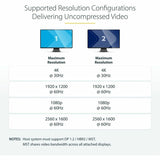 StarTech.com Dual-Monitor DisplayPort 1.2 Splitter, DisplayPort to 2x DP Multi-Monitor Adapter, Dual 4K 30Hz Computer MST Hub, Windows~2-Port Multi Monitor Adapter, DisplayPort 1.2 MST Hub, Dual 4K 30Hz, Video Splitter for Extended Desktop Mode, Windows O