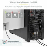 StarTech.com Dual-Monitor DisplayPort 1.2 Splitter, DisplayPort to 2x DP Multi-Monitor Adapter, Dual 4K 30Hz Computer MST Hub, Windows~2-Port Multi Monitor Adapter, DisplayPort 1.2 MST Hub, Dual 4K 30Hz, Video Splitter for Extended Desktop Mode, Windows O