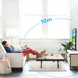 Logitech K400 Plus Wireless Touch TV Keyboard With Easy Media Control and Built-in Touchpad, HTPC Keyboard for PC-connected TV, Windows, Android, Chrome OS, Laptop, Tablet (Dark) (French Layout)