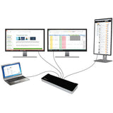 Station d'accueil USB 3.0 StarTech.com pour trois écrans, pour ordinateurs portables (Mac et Windows), port de charge rapide USB, jusqu'à 4K (USB3DOCKH2DP)