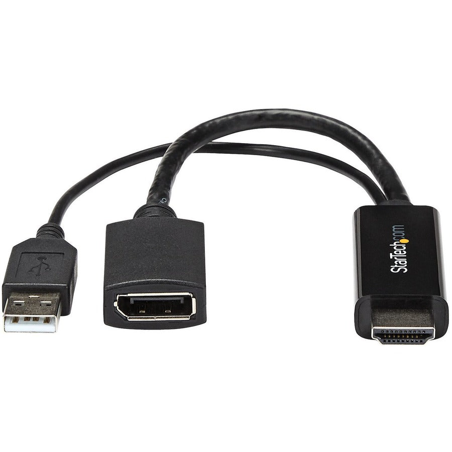 StarTech.com HDMI to DisplayPort Adapter - 4K 30Hz - HDMI to DisplayPort Converter - Compact HDMI to DP Adapter - USB-Powered
