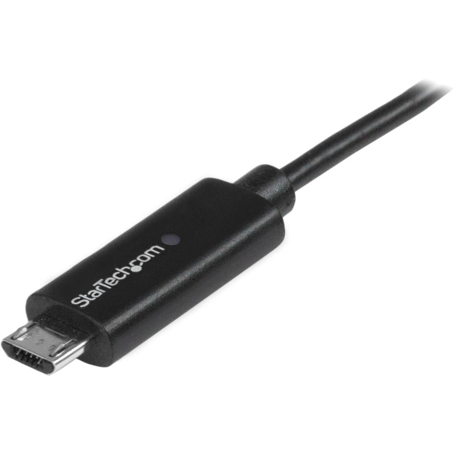 Câble micro-USB StarTech.com de 1 m avec voyant de charge LED - M/M - Câble USB vers micro-USB