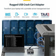StarTech.com Laptop to Server KVM Console, Rugged USB Crash Cart Adapter with File Transfer and Video Capture, TAA