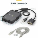 StarTech.com Laptop to Server KVM Console, Rugged USB Crash Cart Adapter with File Transfer and Video Capture, TAA