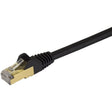 StarTech.com 3ft CAT6a Ethernet Cable - 10 Gigabit Category 6a Shielded Snagless 100W PoE Patch Cord - 10GbE Black UL Certified Wiring/TIA