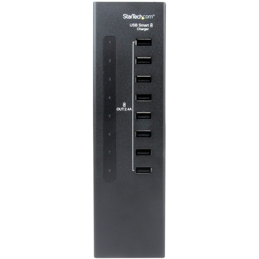 Star Tech.com 8-Port Charging Station for USB Devices - 96W/19.2A