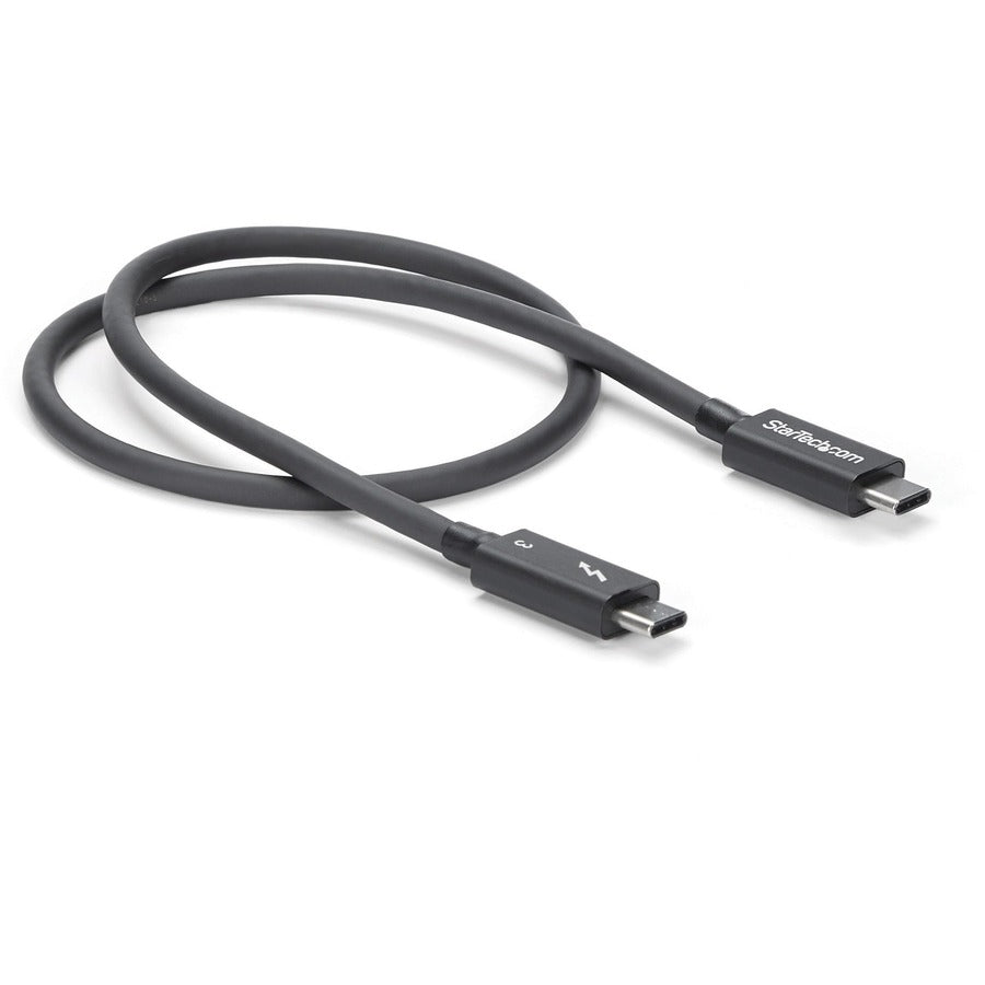 StarTech.com 50cm (1.6ft) Thunderbolt 3 Cable, 40Gbps, 100W PD, 4K/5K Video, Thunderbolt-Certified, Compatible w/ TB4/USB 3.2/DisplayPort