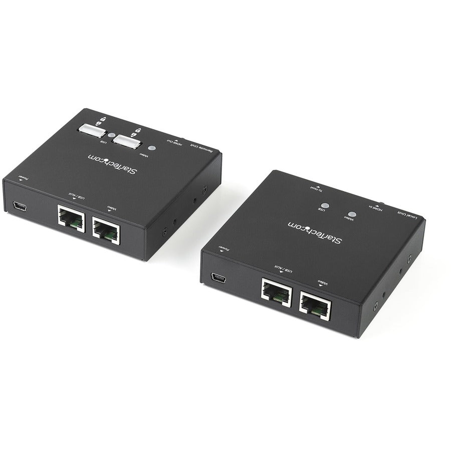 StarTech.com HDMI over CAT6 Extender with 4-port USB Hub - Remote HDMI over CAT5 or CAT6 - 165 ft (50m) - 1080p 