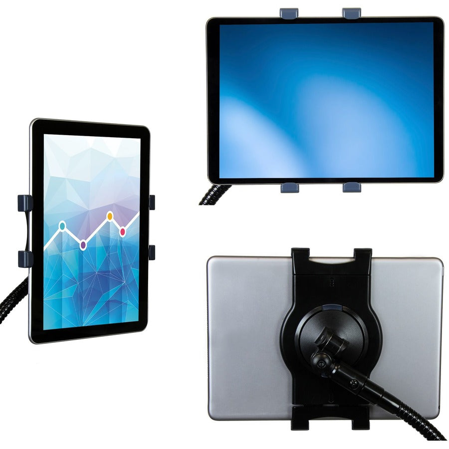 StarTech.com Gooseneck Tablet Holder - For Most 7" to 11" Tablets - Adjustable clamp fits tablet width or length of 6.5" to 7.8" (166 to 200 mm) - Flexible arm tablet mount bends 360 degrees in any direction - Tilts / Turns / Rotates - Mounts to surface t