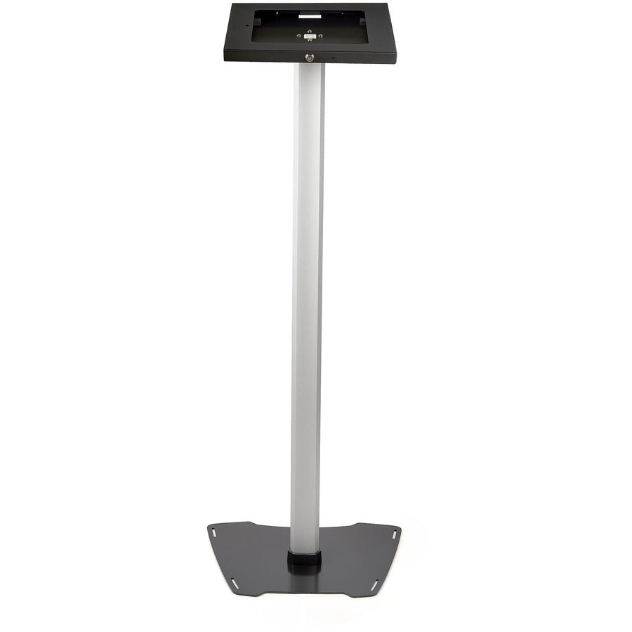 StarTech.com Secure Tablet Floor Stand - Security lock protects your tablet from theft and tampering - Supports iPad and other 9.7" tablets - Fixed Height of approx. 42" (1060 mm) - Built-in cable management - Covered Home button - TAA compliant - Thread