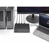 Commutateur KVM HDMI 4 ports StarTech.com - Hub USB 3.0 intégré pour périphériques - 1080p