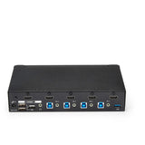 Commutateur KVM HDMI 4 ports StarTech.com - Hub USB 3.0 intégré pour périphériques - 1080p