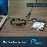Câble adaptateur SATA vers USB StarTech.com - USB 3.1 10 Gbit/s - Disque dur SSD SATA 2,5/3,5" - Câble adaptateur SATA vers USB - Câble USB 3.1 vers SATA