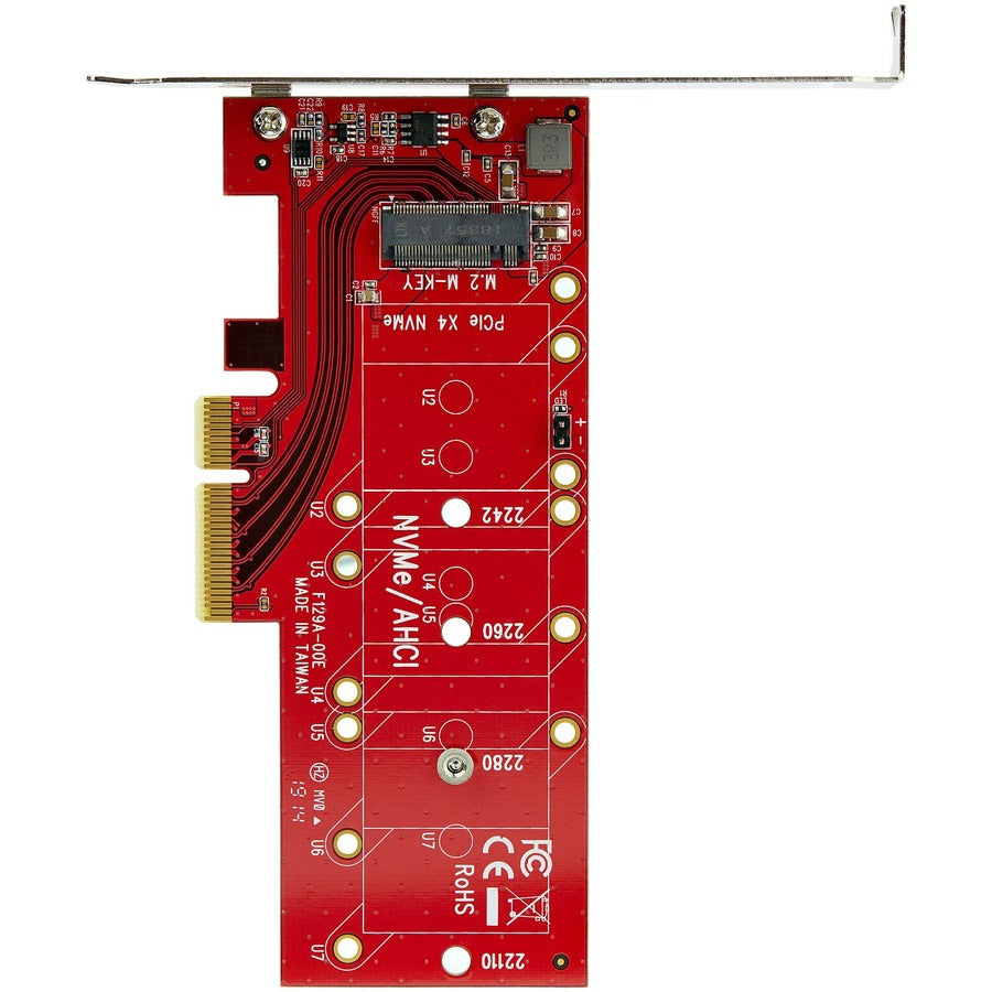 StarTech.com M.2 Adapter - x4 PCIe 3.0 NVMe - Low Profile and Full Profile - SSD PCIE M.2 Adapter - M2 SSD - PCI Express SSD