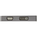 StarTech.com Aluminum Travel A/V Adapter: 3-in-1 Mini DisplayPort to VGA, DVI or HDMI - mDP Adapter - 4K