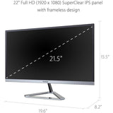 Écran ViewSonic 22 pouces, dalle IPS, résolution 1920 x 1080