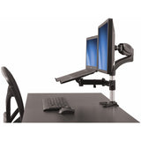 StarTech.com Laptop Monitor Stand, Computer Monitor Stand, Articulating, VESA Mount Monitor Desk Mount, For up to 27"(17.6lb/8kg) Displays
