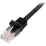 StarTech.com 5m Cat5e Patch Cable with Snagless RJ45 Connectors - Black - 5 m Patch Cord