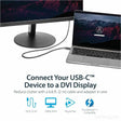 StarTech.com 6.6 ft / 2 m USB-C to DVI Cable - USB Type-C Video Adapter Cable - 1920 x 1200 - Black