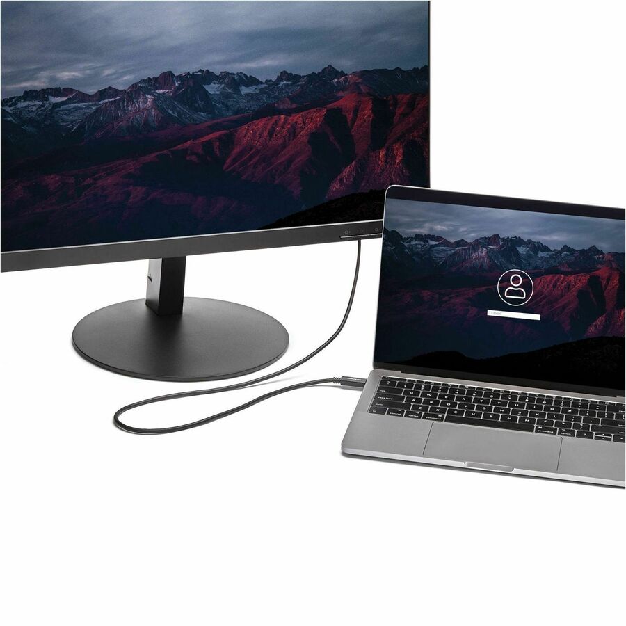 StarTech.com 6.6 ft / 2 m USB-C to DVI Cable - USB Type-C Video Adapter Cable - 1920 x 1200 - Black
