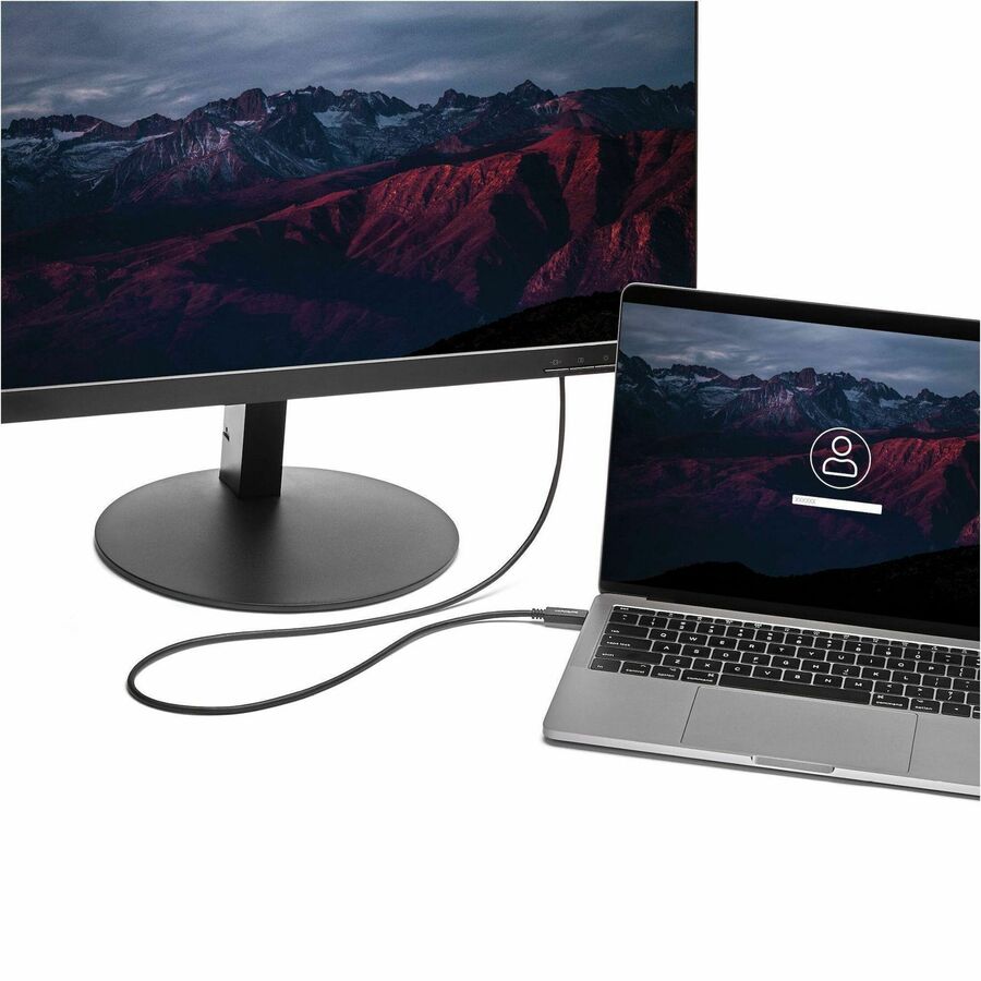StarTech.com 6ft/2m USB C to VGA Cable - 1920x1200/1080p USB Type C DP Alt Mode to VGA Video Monitor Adapter Cable -Works w/ Thunderbolt 3