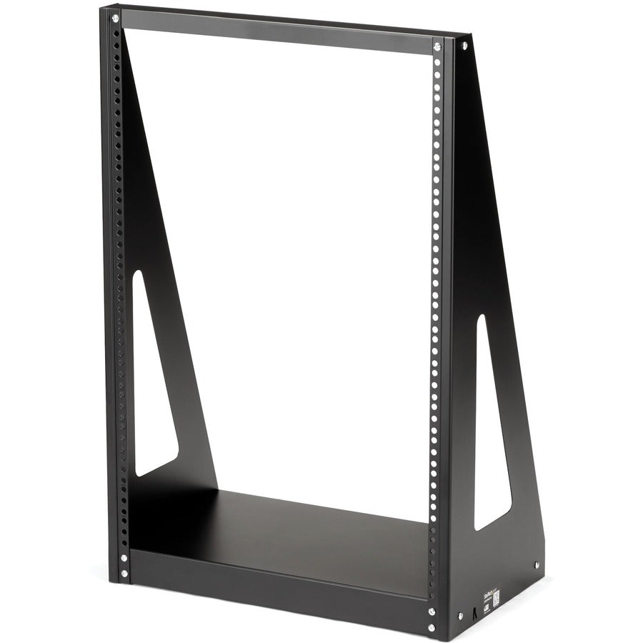 StarTech.com Rack serveur robuste 16U à 2 montants, petit rack réseau ouvert 48 cm pour équipements informatiques domestiques et professionnels, conforme aux normes TAA