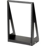StarTech.com Rack serveur robuste 16U à 2 montants, petit rack réseau ouvert 48 cm pour équipements informatiques domestiques et professionnels, conforme aux normes TAA