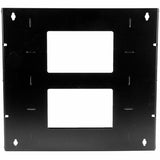StarTech.com 2-Post 8U Open Frame Wall Mount Network Rack with Built-in Shelf and Adjustable Depth, Computer Rack for IT Equipment, TAA~