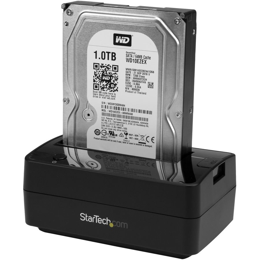 StarTech.com USB 3.1 Hard Drive Dock - USB C / USB A / eSata - 2.5 / 3.5" SATA SSD/HDD Drives - Hard Drive Docking Station