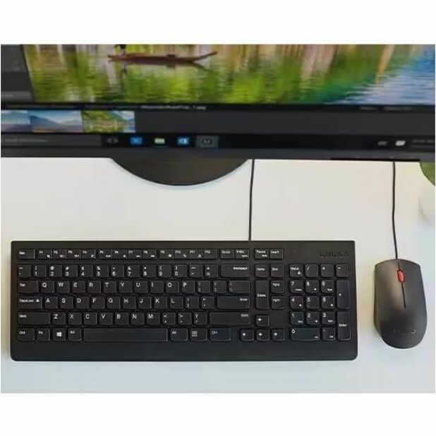 Lenovo Essential Wired Keyboard And Mouse Combo (French Canadian 058)